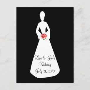 Bride Silhouette I Vykort