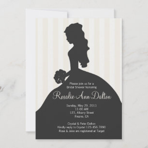 Bride Silhouette - Möhippa Rand (Elfenbenskusten) Inbjudningar