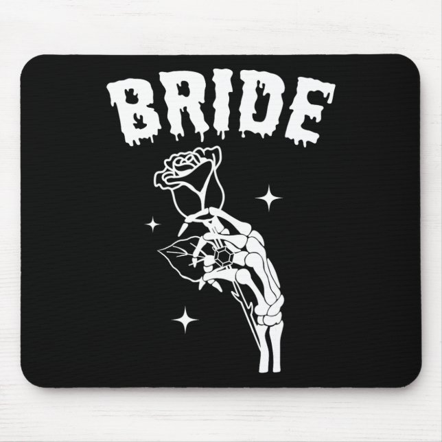 Bride Skeleton Hand Bröllop Halloween Par Matc Musmatta (Framsidan)