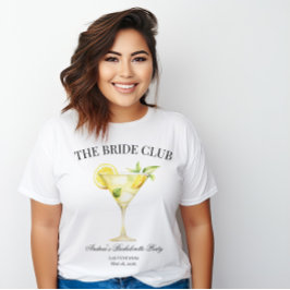 Bride Social Klubb Lemon Cocktail Bride T Shirt