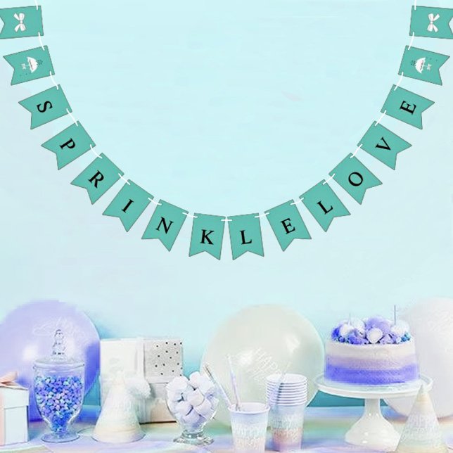 BRIDE Sprinkle Kärlek Möhippa Party Vimplar (Skapare uppladdad)