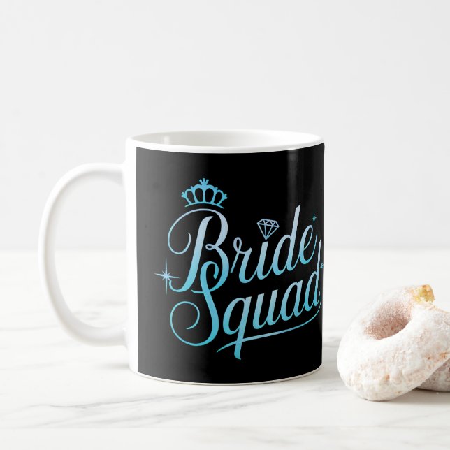 Bride Squad Bachelorette Bridesmaid Kaffemugg (Med munk)