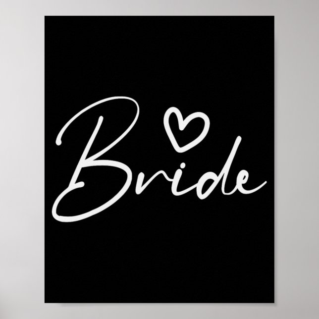 Bride Squad Bachelorette Party Bridesmaid Crew Bri Poster (Framsidan)