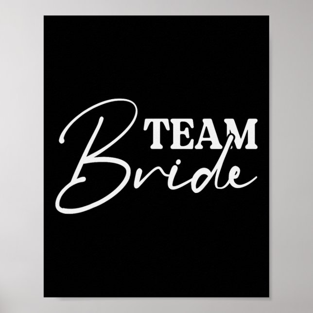 Bride Squad Bachelorette Party Bridesmaid Crew Bri Poster (Framsidan)