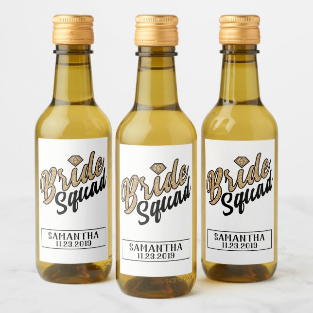 Bride Squad Beverage Label- Vinetikett (Flaskor)