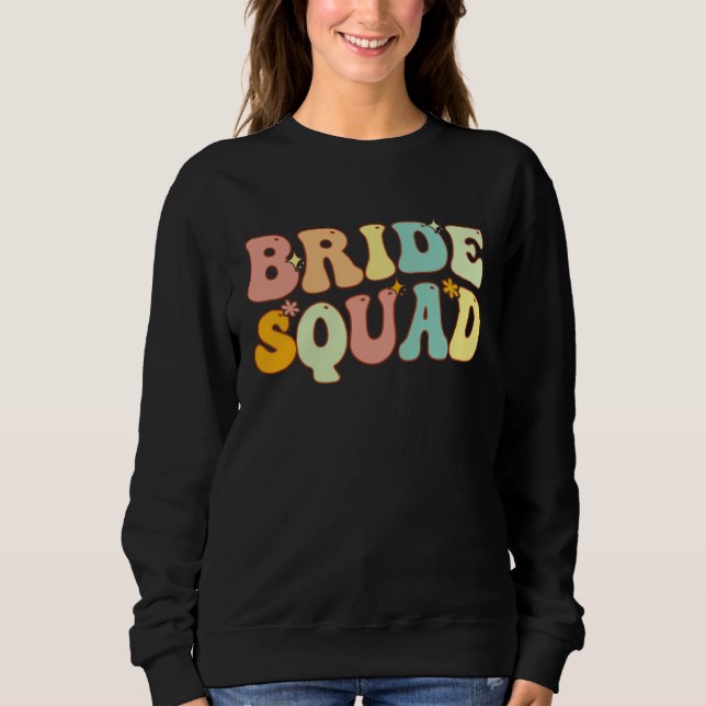 Bride Squad Bridesmaid Proposal Bridal Shower Wedd T Shirt (Framsida)