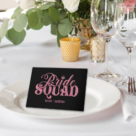 Bride Squad Bright Pink Kort