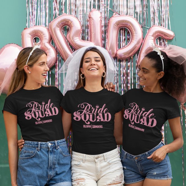 Bride Squad Bright Pink T Shirt (Skapare uppladdad)
