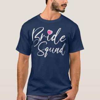 Bride Squad Bröllop Gift Bridesmaid Möhippa T Shirt