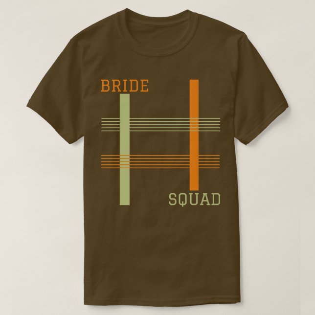 Bride Squad Bröllop T Shirt (Design framsida)