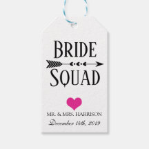 BRIDE SQUAD BRUDENS SIDA GIFT MÄRKRE