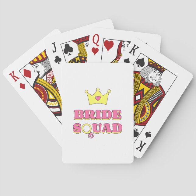 BRIDE SQUAD DECK OF CARDS CASINOKORT (Baksidan)