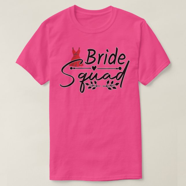 Bride Squad Funny Marskalkar Crew Team Bachelor Pa T Shirt (Design framsida)