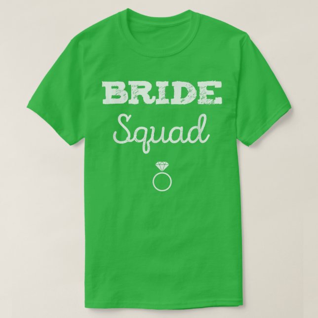 Bride Squad Funny T Shirt (Design framsida)