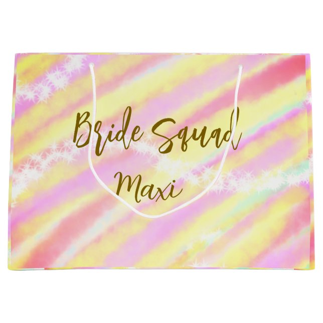 Bride squad golden pastel pink colorful glitter br (Framsidan)