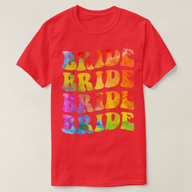 Bride Squad Leopard Bachelorette Party Bride Bride T Shirt (Design framsida)
