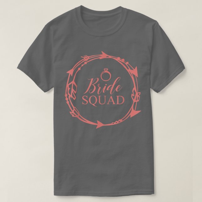 Bride Squad, Maid of Honor, Bridal Party, Bridesma T Shirt (Design framsida)