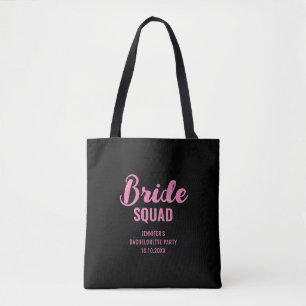 Bride Squad Namn Bachelorette Party Möhippa Tygkasse