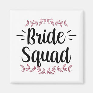 Bride Squad Party Bröllop Bachelorette Cute 1 Magnet