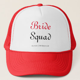 Bride Squad Personlig Bachelorette Bridesmaid Keps