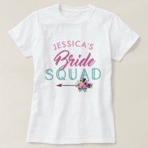 Bride Squad Personlig Party Bridesmaids Toppar