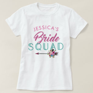 Bride Squad Personlig Party Bridesmaids Toppar Tröja