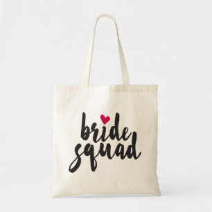 Bride Squad Red Heart Tygkasse