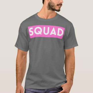 Bride Squad Rosa Bachelorette Party Group Celebrat T Shirt