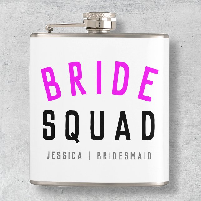 Bride Squad | Shock rosa Bachelorette Bridesmaid Fickplunta (Skapare uppladdad)
