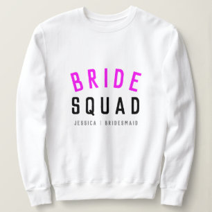 Bride Squad Shock rosa Bachelorette Bridesmaid T Shirt