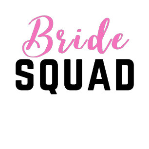 Bride Squad Shock rosa Bachelorette Bridesmaid T Shirt