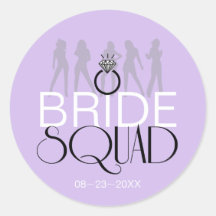 Bride Squad Silhouettes Black on Lites ID252