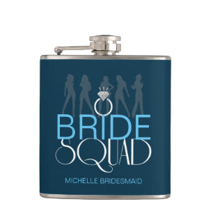 Bride Squad Silhouettes White på Mörk-ID252 Fickplunta