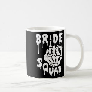 Bride Squad Skeleton Hand Funny Halloween Bachelor Kaffemugg