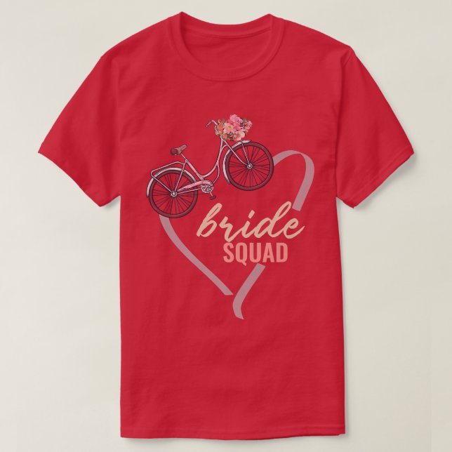 Bride Squad Team Bachelorette Party Bridal Shower  T Shirt (Design framsida)