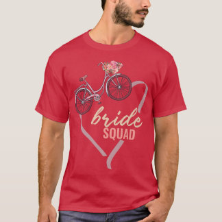 Bride Squad Team Bachelorette Party Bridal Shower T Shirt