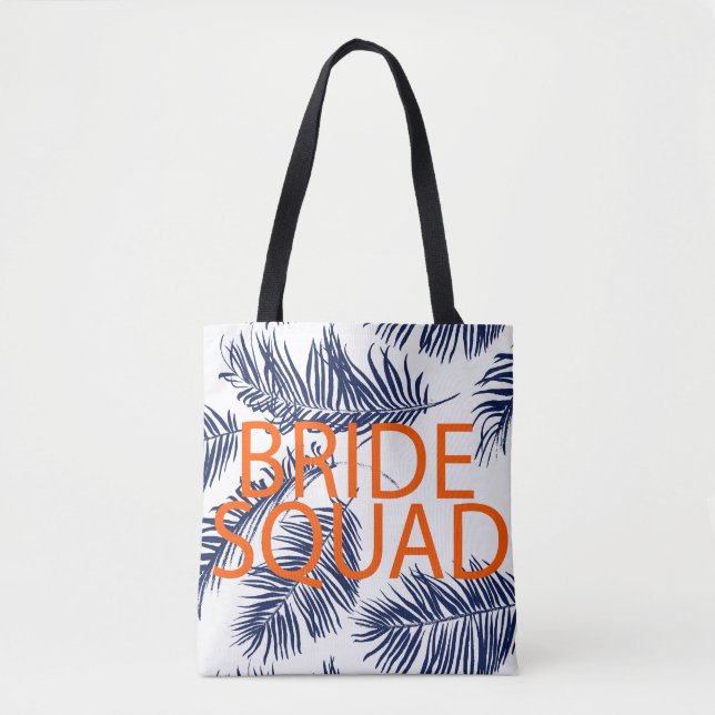 Bride Squad Tropical Blue Tygkasse (Framsida)