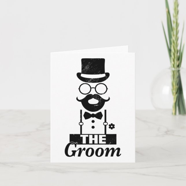 Bride Squat Groom Bachelor Party Kort (Framsida)