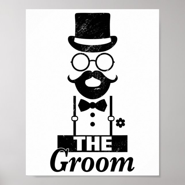 Bride Squat Groom Bachelor Party Poster (Framsidan)