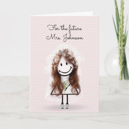 Bride Stick Girl med Sneakers och Daisy Kort