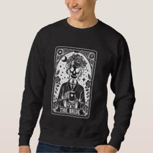 Bride Tarot Card Bride Coven Gothic Bacheloret Lång Ärmad Tröja