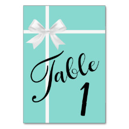 BRIDE Teal Blue Tiara Shower Centerbit Party Bordsnummer