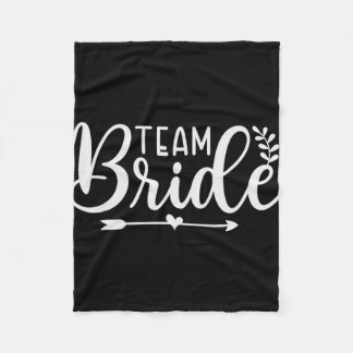 Bride Team Bachelorette Party Bridesmaid Crew Brid Fleecefilt