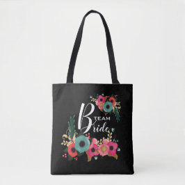 Bride Team. Bridesmaid Bröllop Gift Tygkasse