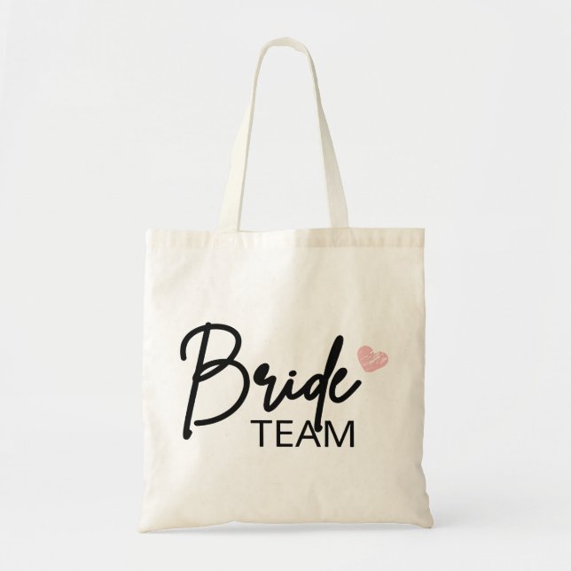Bride Team, Bridesmaid Party-gåva, Bachelortte Tygkasse (Framsidan)