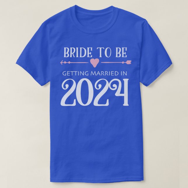 Bride to Be 2024 Engagement Ring Future Bride  T Shirt (Design framsida)