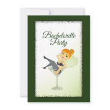 Bride to be Bachelorette Party bjudande in