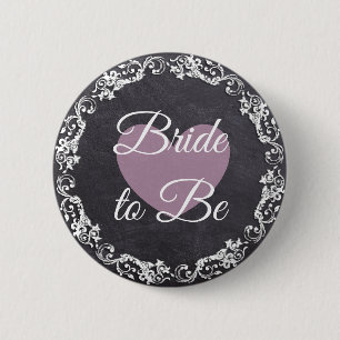Bride to be Chalkboard Stil Bachelorette Party Knapp