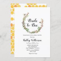 Bride to be Greenery inbjudningskort för möhippan