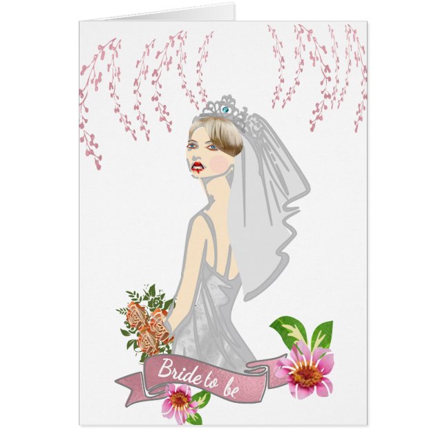 Bride to be hälsningskort (Framsidan)